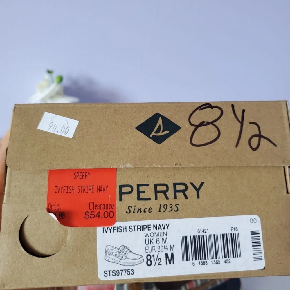 Sperry Boat Ivyfish Stripe Navy Size 8.5 - Picture 12 of 12